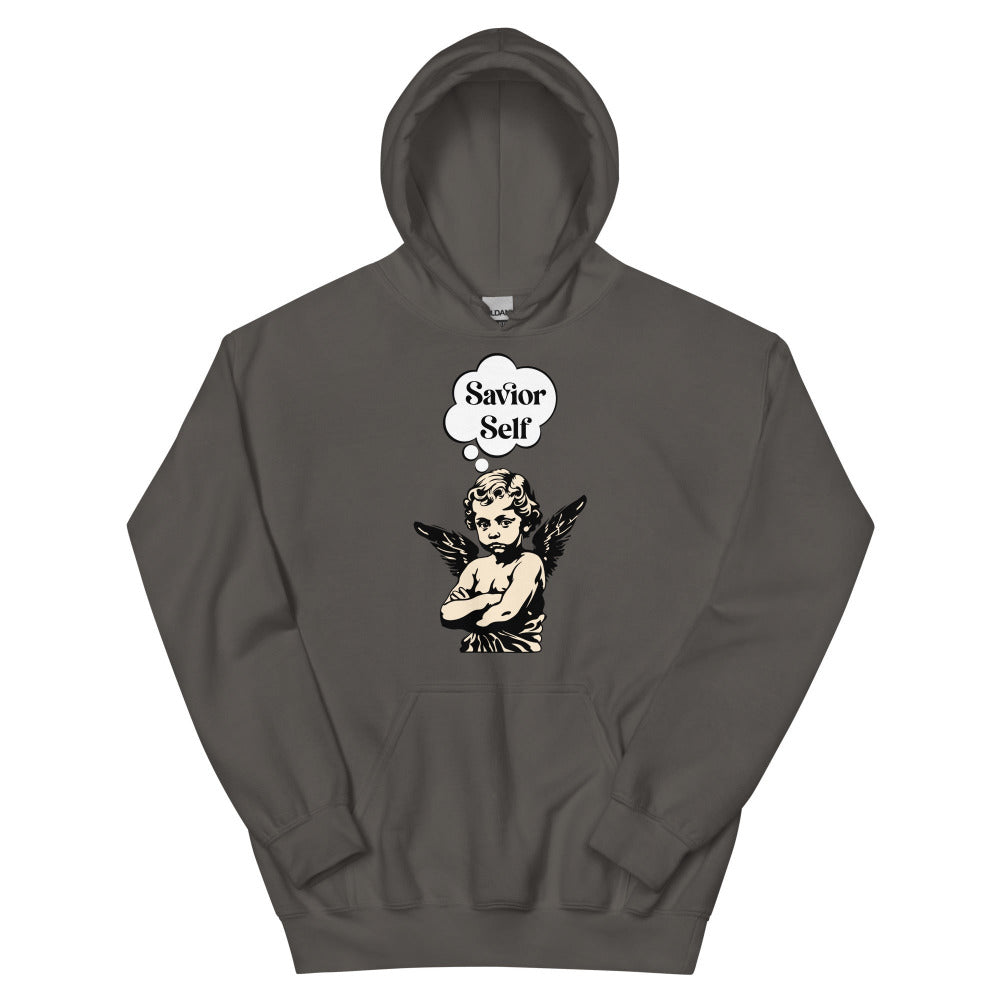 Savior Self Boy Angel Hoodie - Charcoal Color - https://ascensionemporium.net