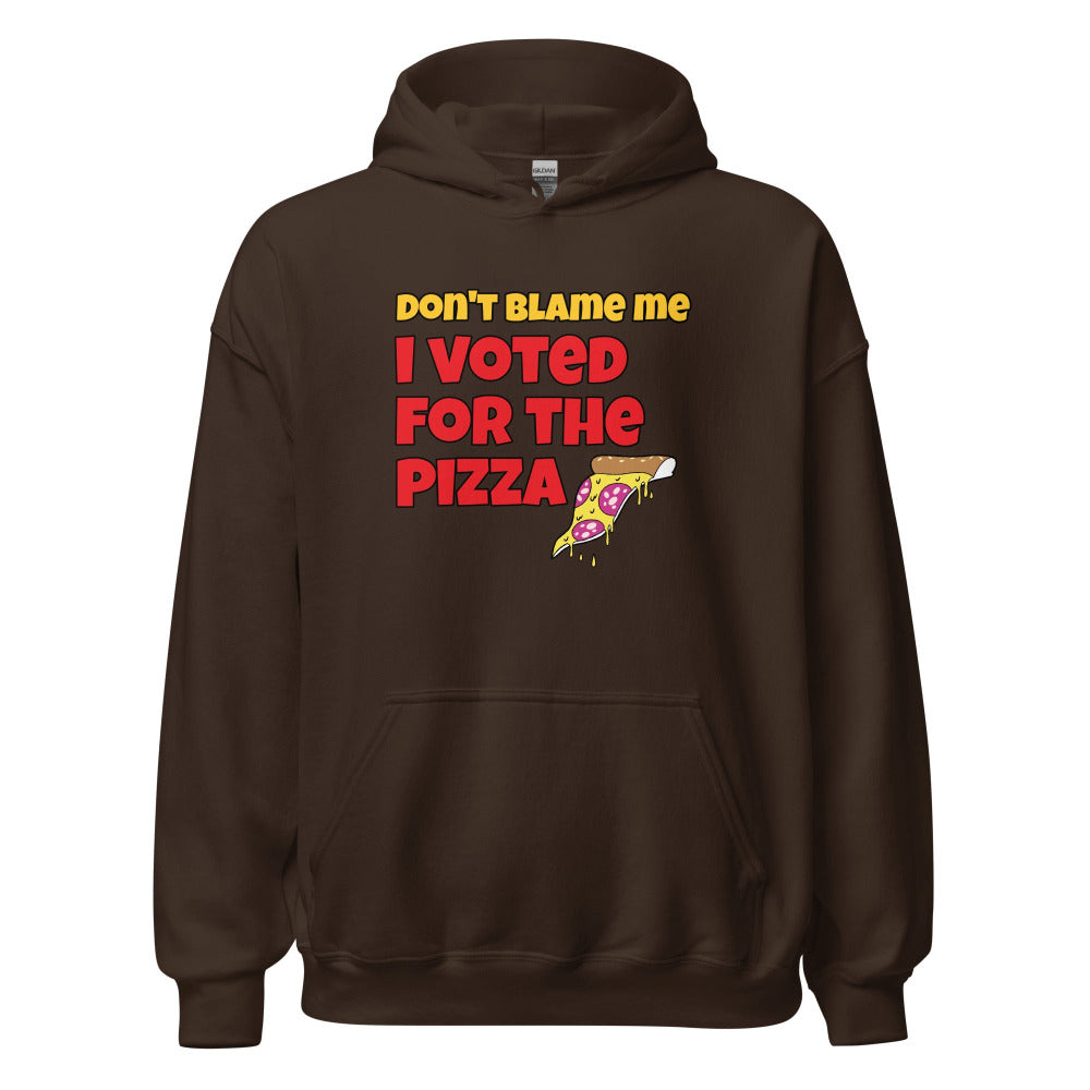 Don't Blame Me I Voted For The Pizza Hoodie - Dark Chocolate Color - https://ascensionemporium.net