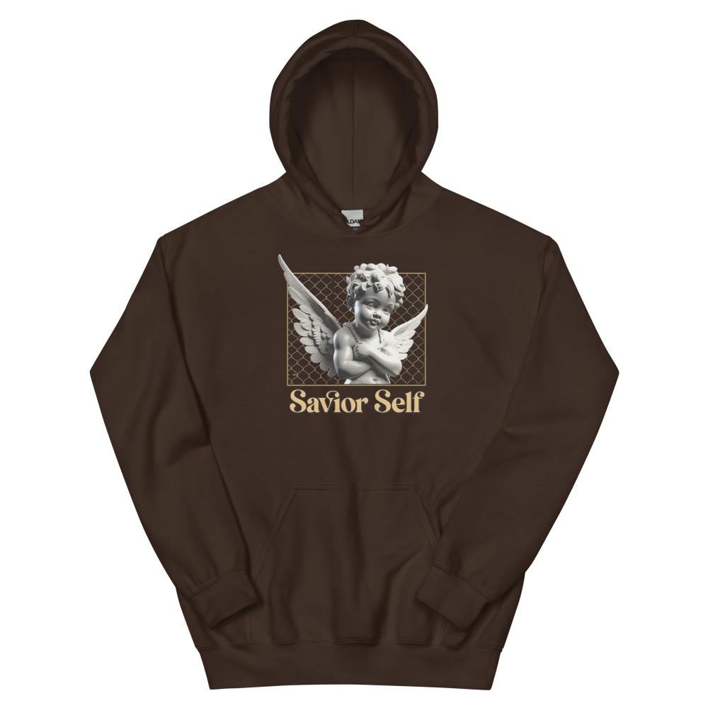 Savior Self Angel Wings Hoodie - Dark Chocolate Color - https://ascensionemporium.net