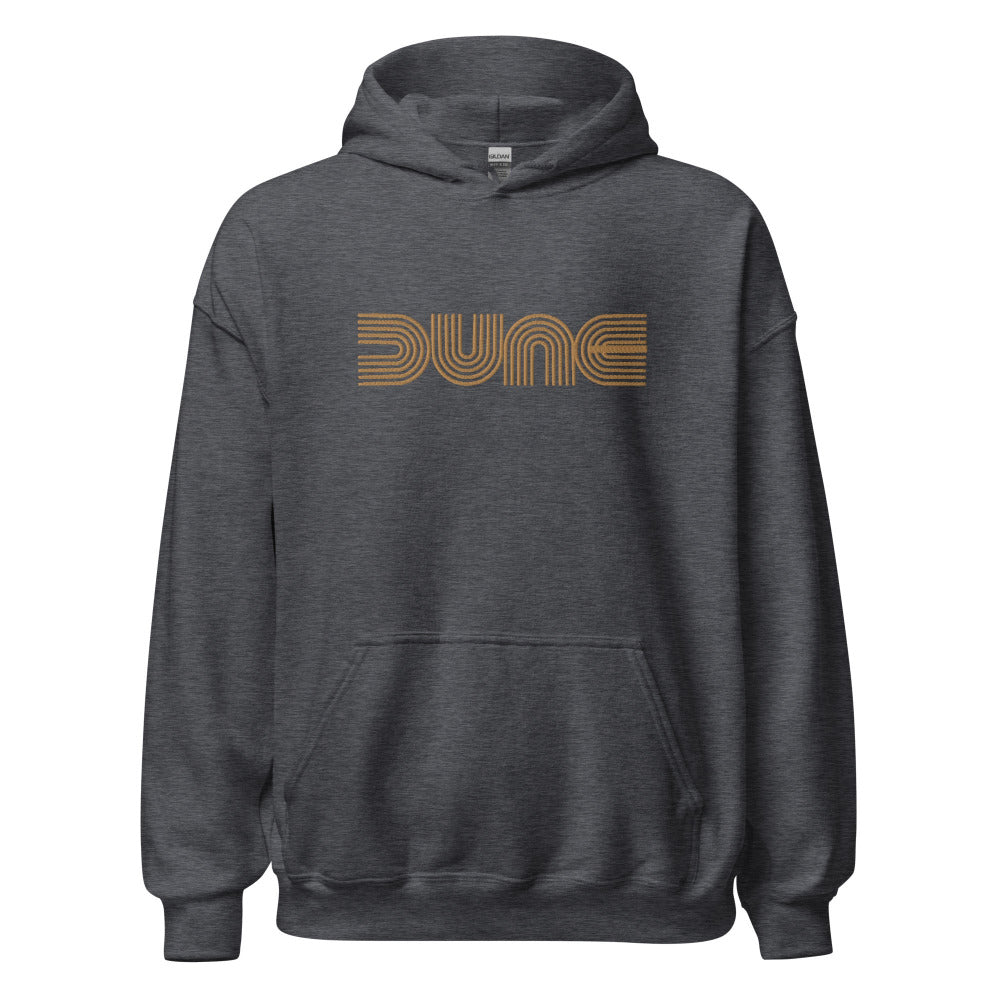 Dune Hoodie - Dark Heather Color - Gold Embroidery - https://ascensionemporium.net