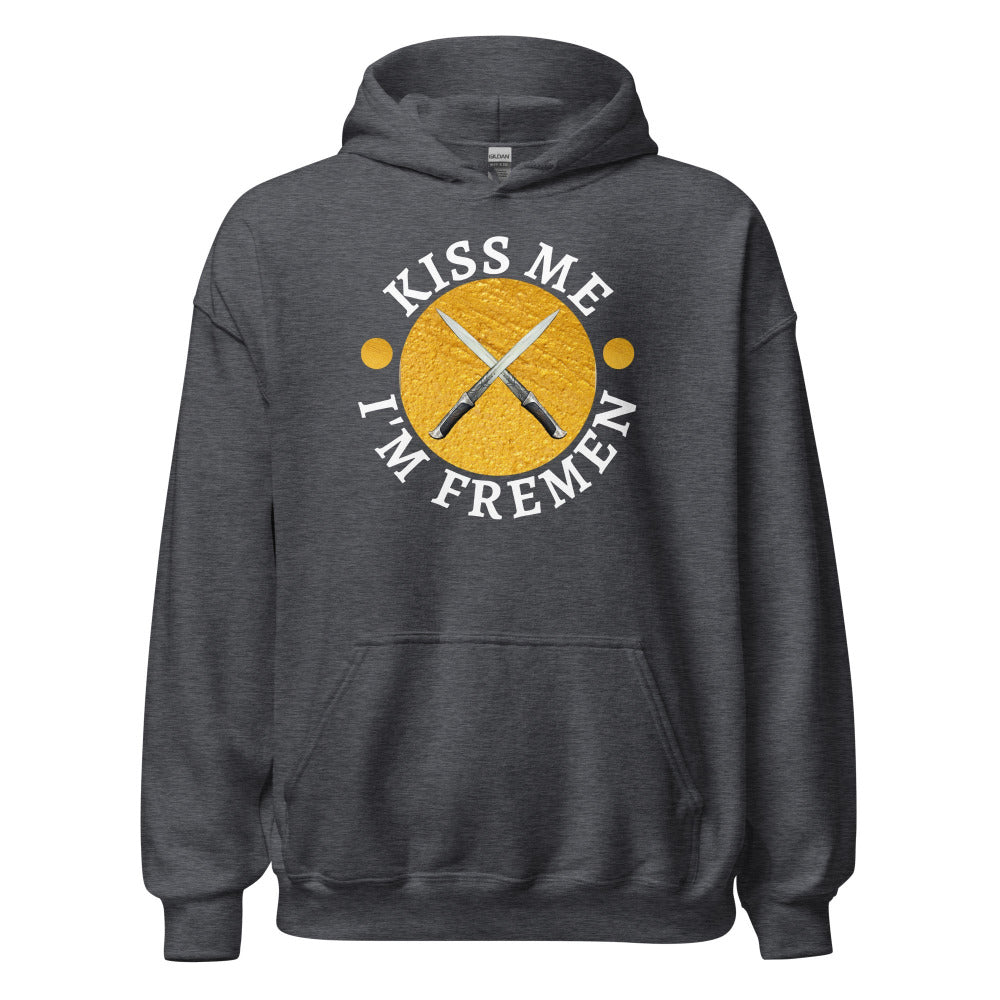 Kiss Me I'm Fremen Hoodie - Dark Heather Color - https://ascensionemporium.net