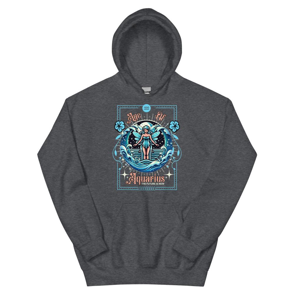 Age of Aquarius Fairy Hoodie - Dark Heather Color - https://ascensionemporium.net