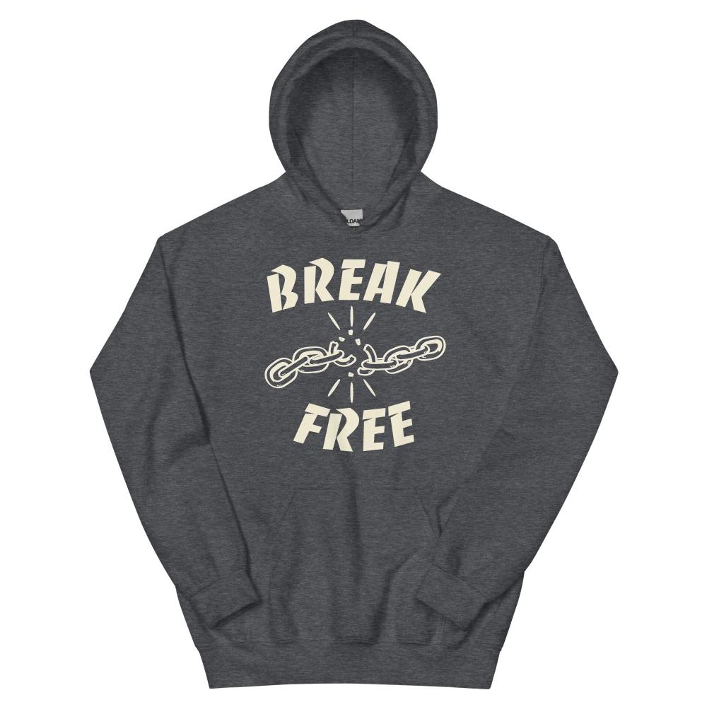 Break Free Hoodie - Dark Heather Color - https://ascensionemporium.net