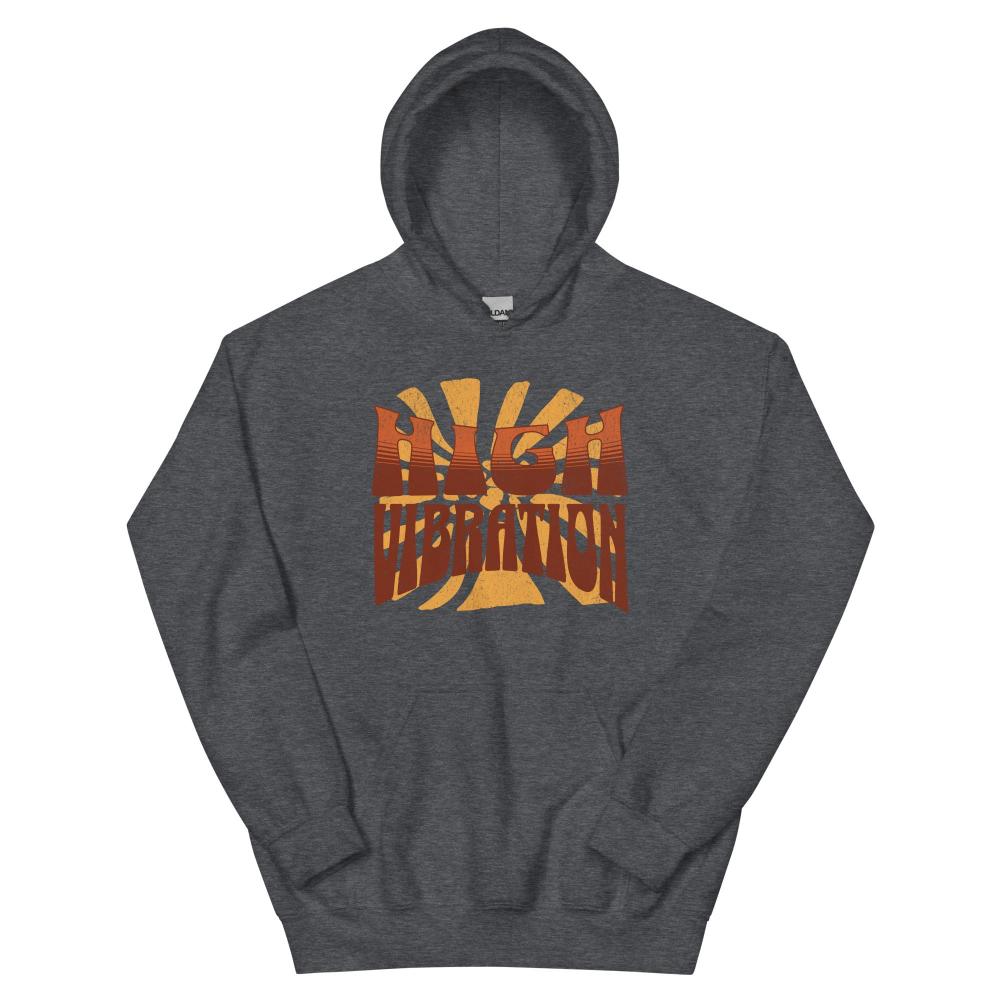 High Vibration Hoodie - Dark Heather Color - https://ascensionemporium.net