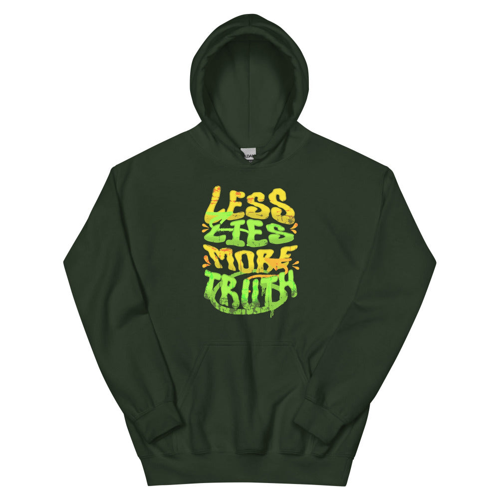Less Lies More Truth Hoodie - Forest Green Color - https://ascensionemporium.net