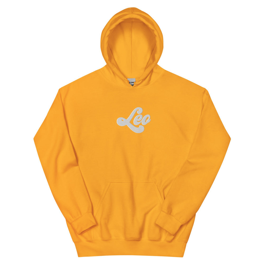 Leo Zodiac Embroidered Hoodie - Gold Color - https://ascensionemporium.net
