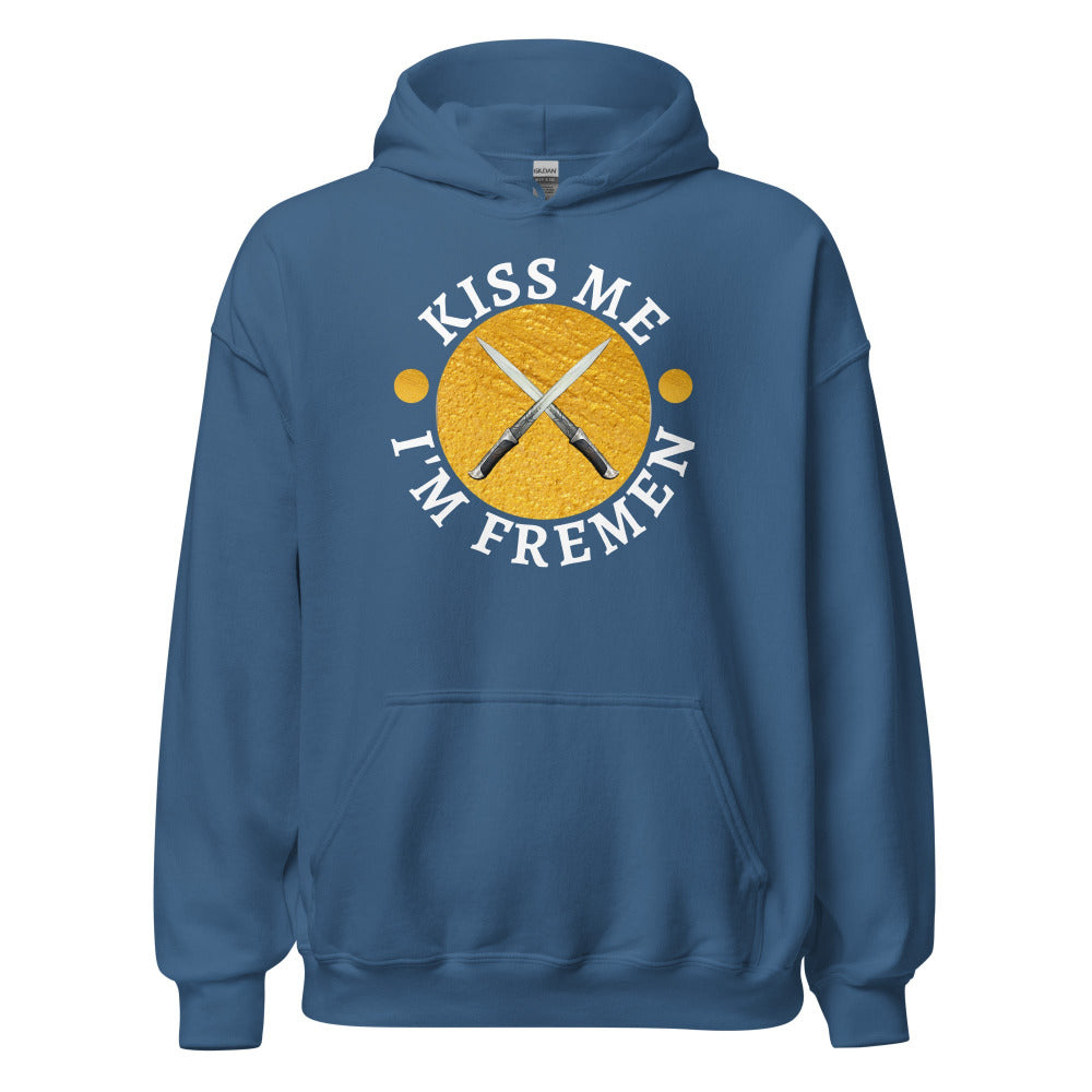 Kiss Me I'm Fremen Hoodie - Indigo Blue Color - https://ascensionemporium.net