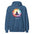 Namaste Yoga Meditation Hoodie - Lotus Chakra Mandala - Indigo Blue Color - https://ascensionemporium.net