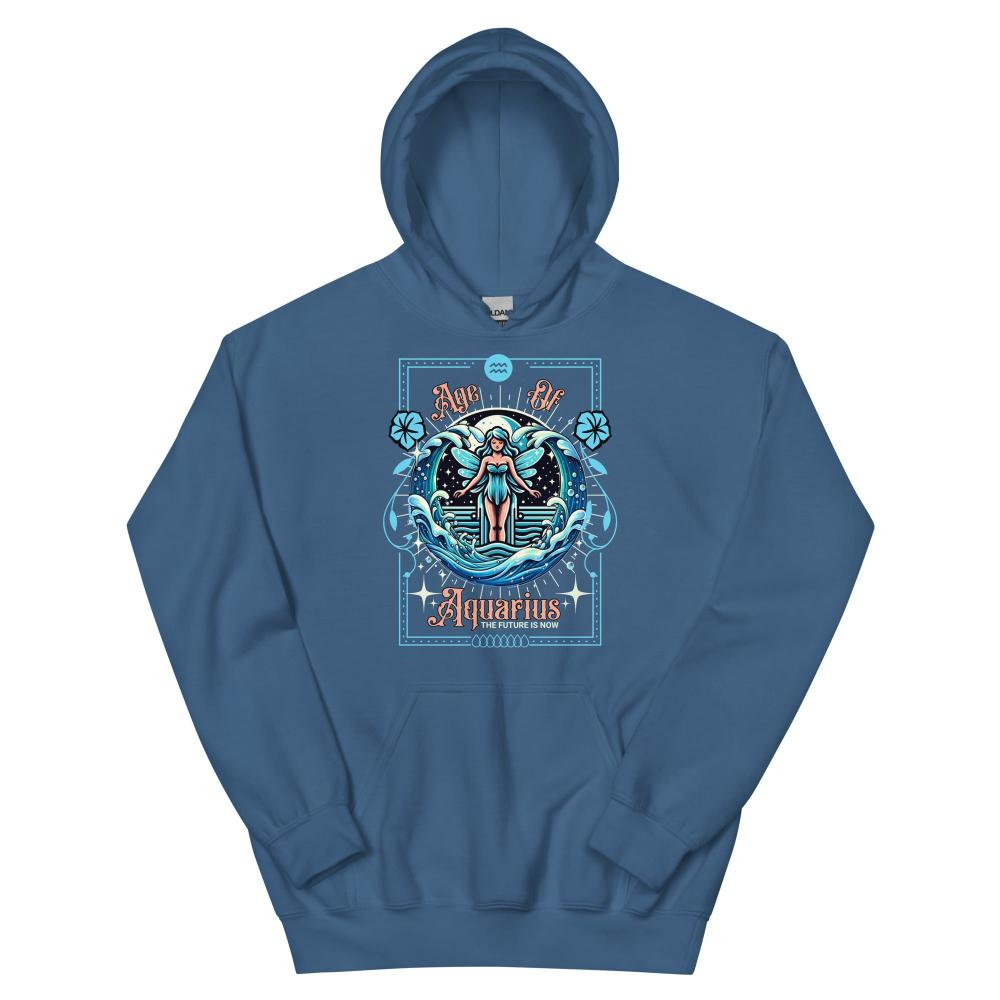 Age of Aquarius Fairy Hoodie - Indigo Blue Color - https://ascensionemporium.net