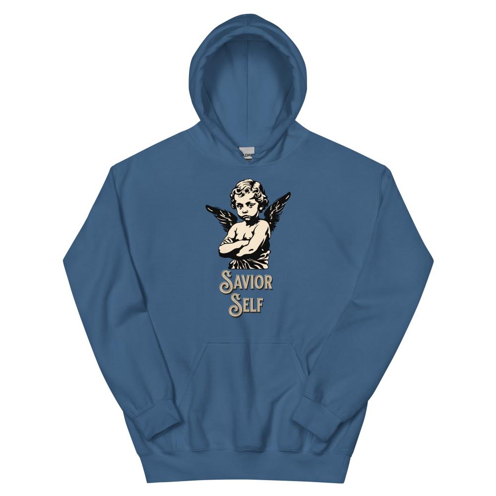 Savior Self Boy Angel Hoodie - Indigo Blue Color - https://ascensionemporium.net