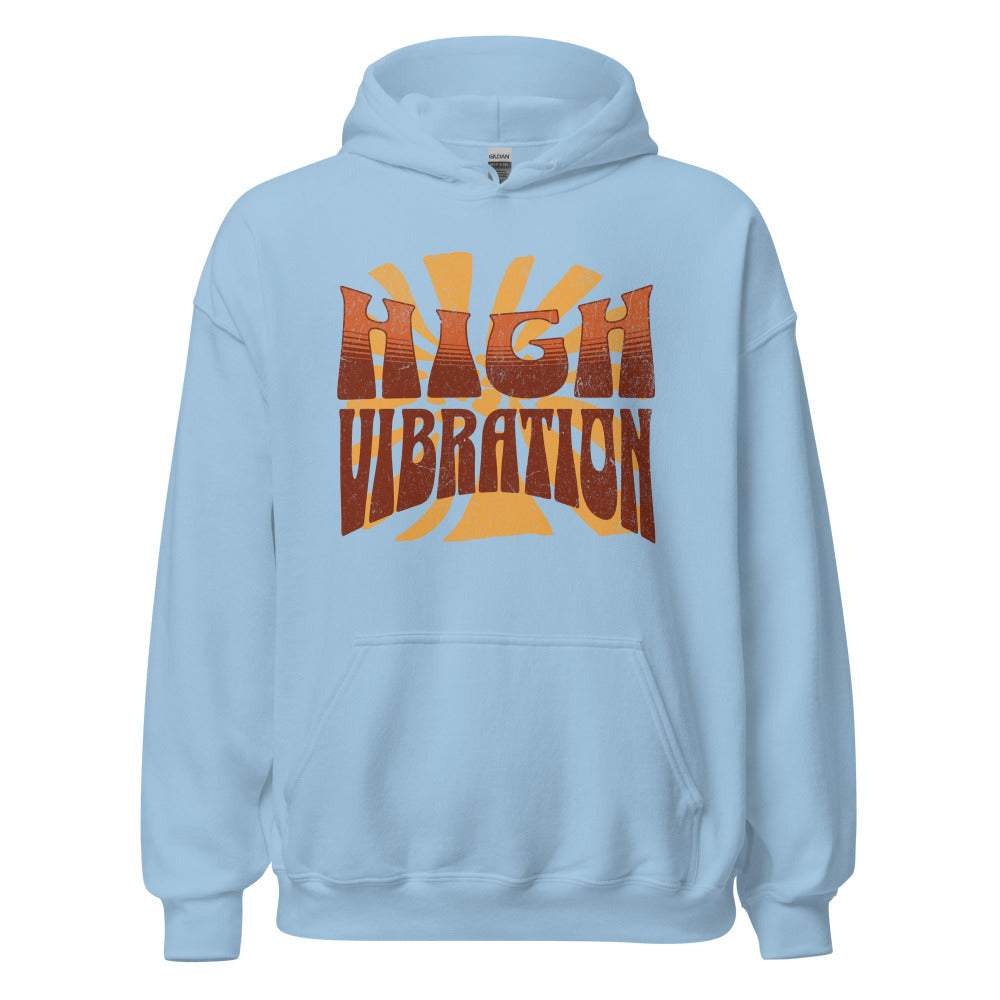 High Vibration Hoodie - Light Blue Color