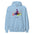 Breathe Yoga Meditation Hoodie - Rainbow Garden - Light Blue Color