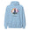 Breathe Yoga Meditation Hoodie - Flower Mandala - Light Blue Color