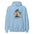 Namaste Yoga Meditation Hoodie - Watercolor Clouds - Light Blue Color