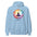 Namaste Yoga Meditation Hoodie - Lotus Chakra Mandala - Light Blue Color