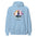 Namaste Yoga Meditation Hoodie - Lotus Flower Mandala - Light Blue Color