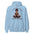 Can't Hear You I'm Meditating Hoodie - Light Blue Color