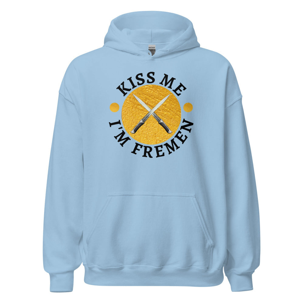 Kiss Me I'm Fremen Hoodie - Light Blue Color - https://ascensionemporium.net