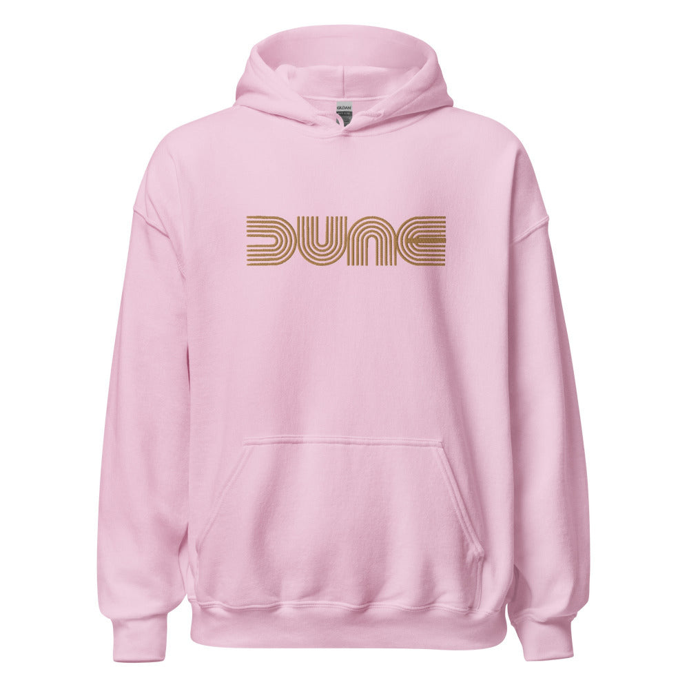 Dune Hoodie - Light Pink Color - Gold Embroidery - https://ascensionemporium.net
