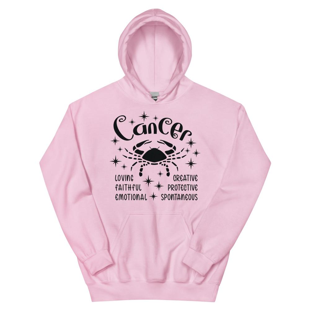 Cancer Zodiac Positive Traits Hoodie - Light Pink Color - https://ascensionemporium.net