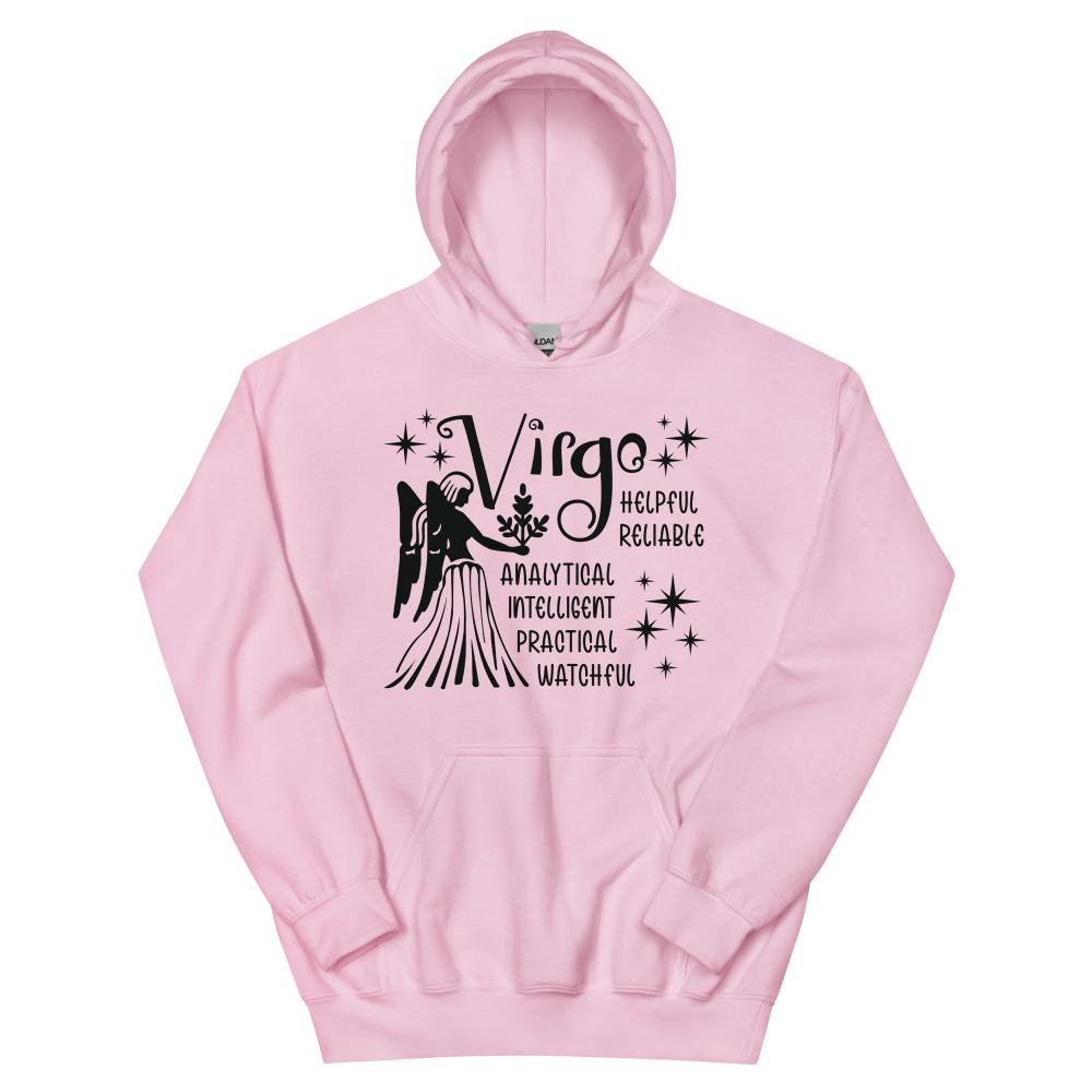 Virgo Zodiac Positive Traits Hoodie - Light Pink Color - https://ascensionemporium.net