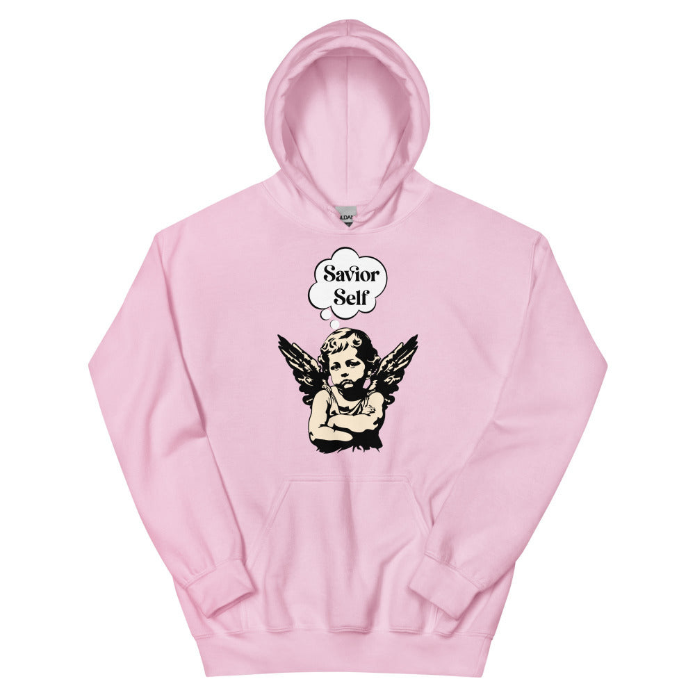 Savior Self Girl Angel Hoodie - Light Pink Color - https://ascensionemporium.net