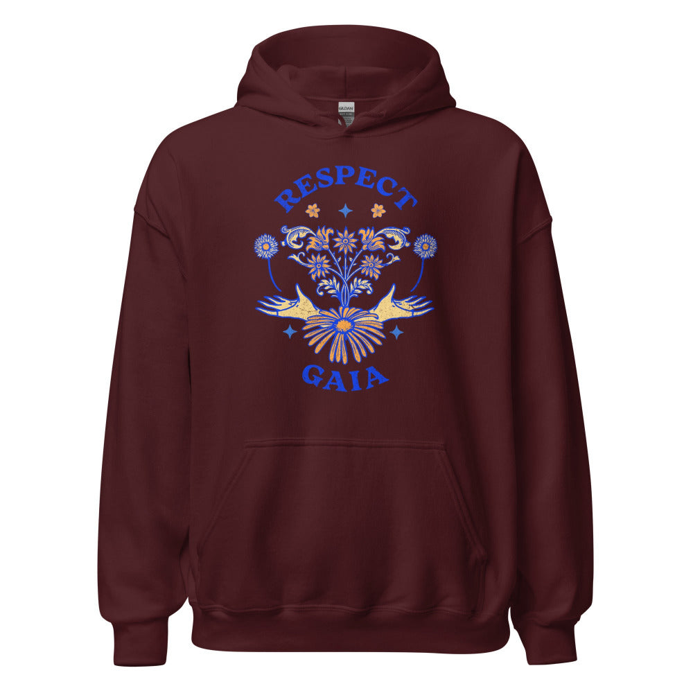 Respect Gaia Hoodie - Maroon Color