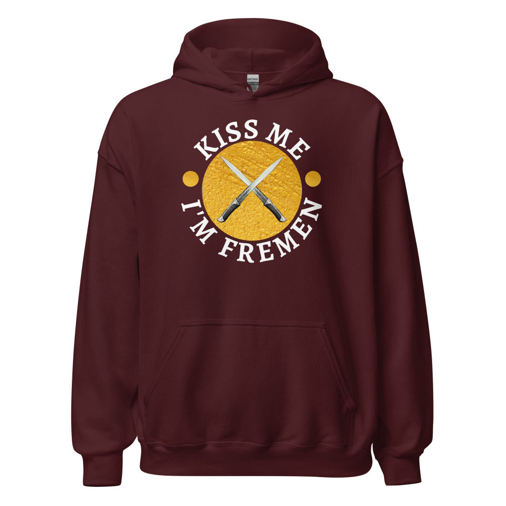 Kiss Me I'm Fremen Hoodie - Maroon Color - https://ascensionemporium.net