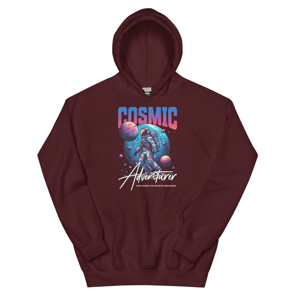 Cosmic Adventurer Hoodie - Maroon Color - https://ascensionemporium.net