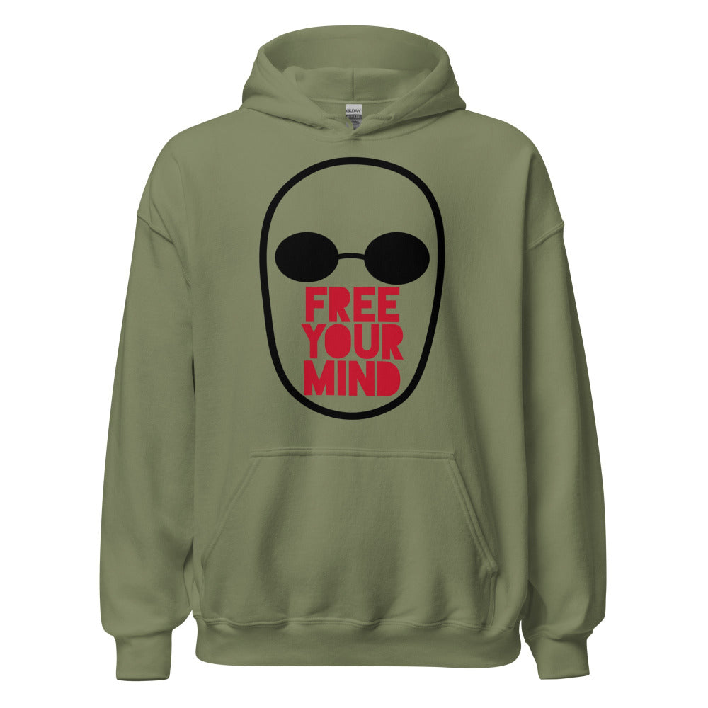 Free Your Mind Hoodie - Military Green Color
