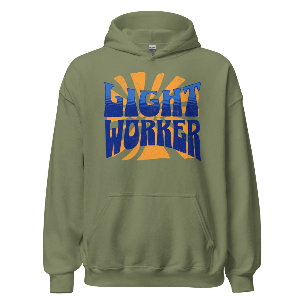 Light Worker Hoodie - Military Green Color