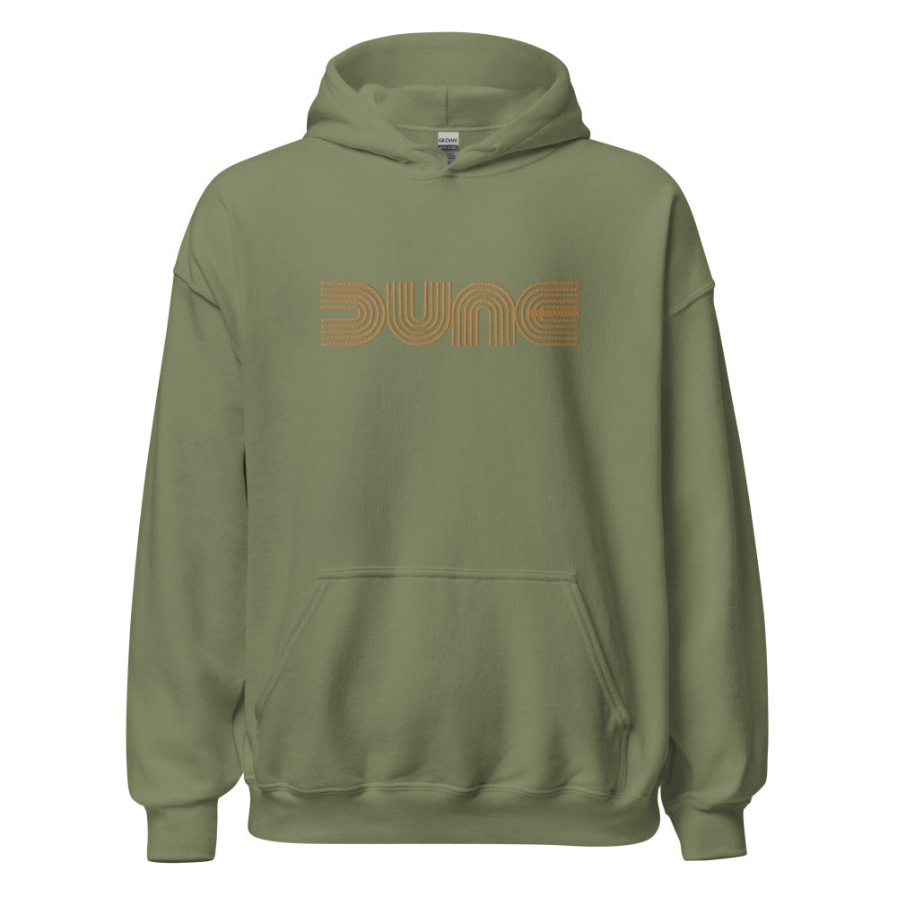 Dune Hoodie - Military Green Color - Gold Embroidery - https://ascensionemporium.net