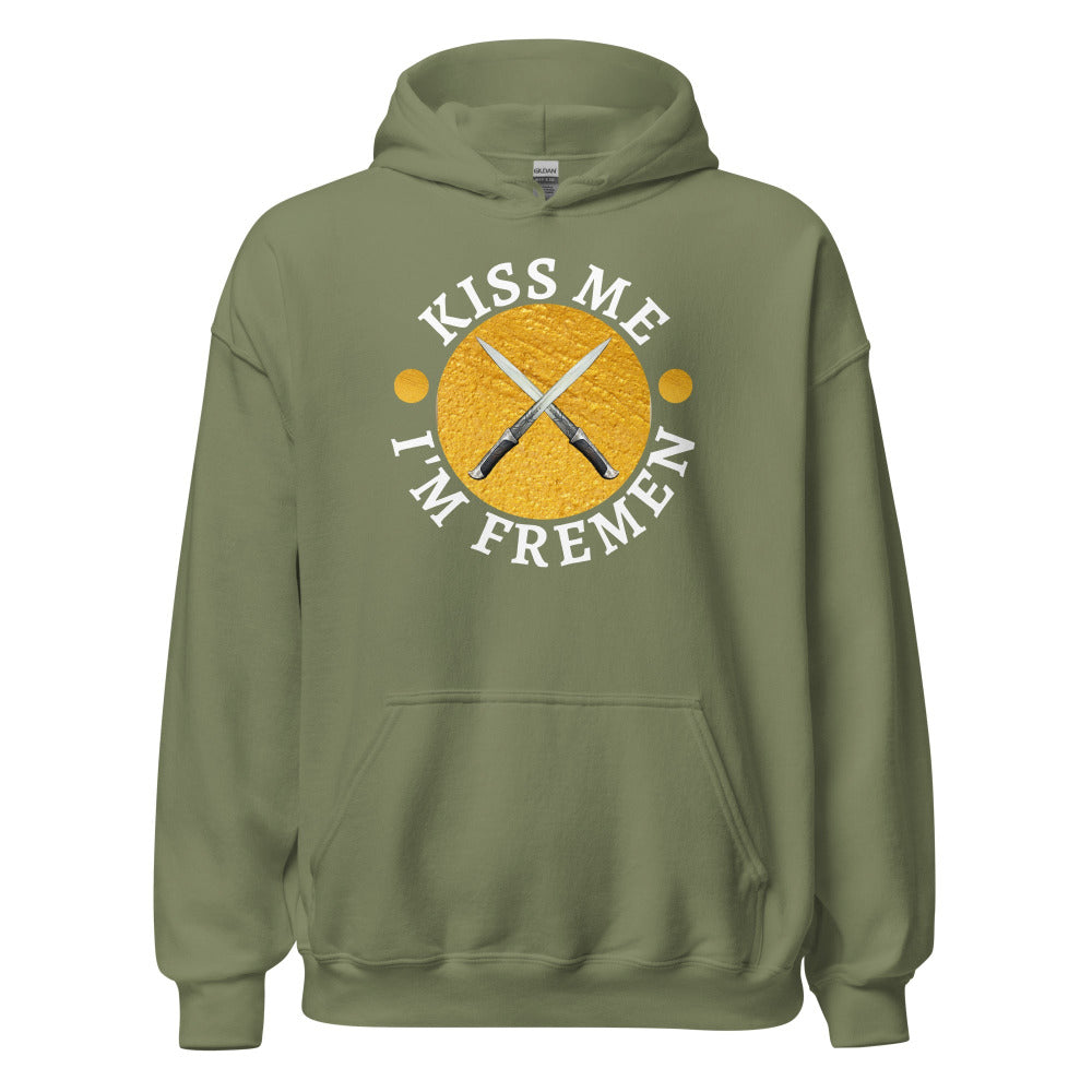 Kiss Me I'm Fremen Hoodie - Military Green Color - https://ascensionemporium.net