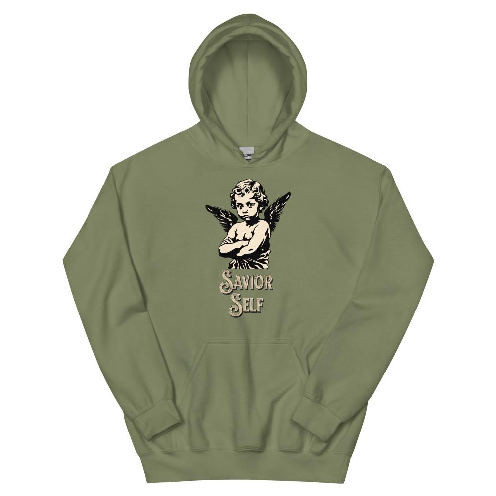 Savior Self Boy Angel Hoodie - Military Green Color - https://ascensionemporium.net