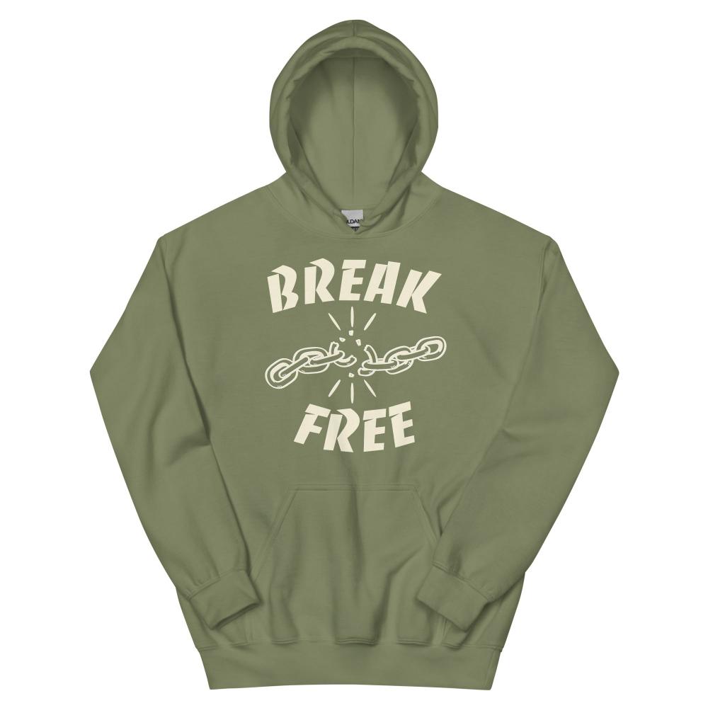 Break Free Hoodie - Military Green Color - https://ascensionemporium.net