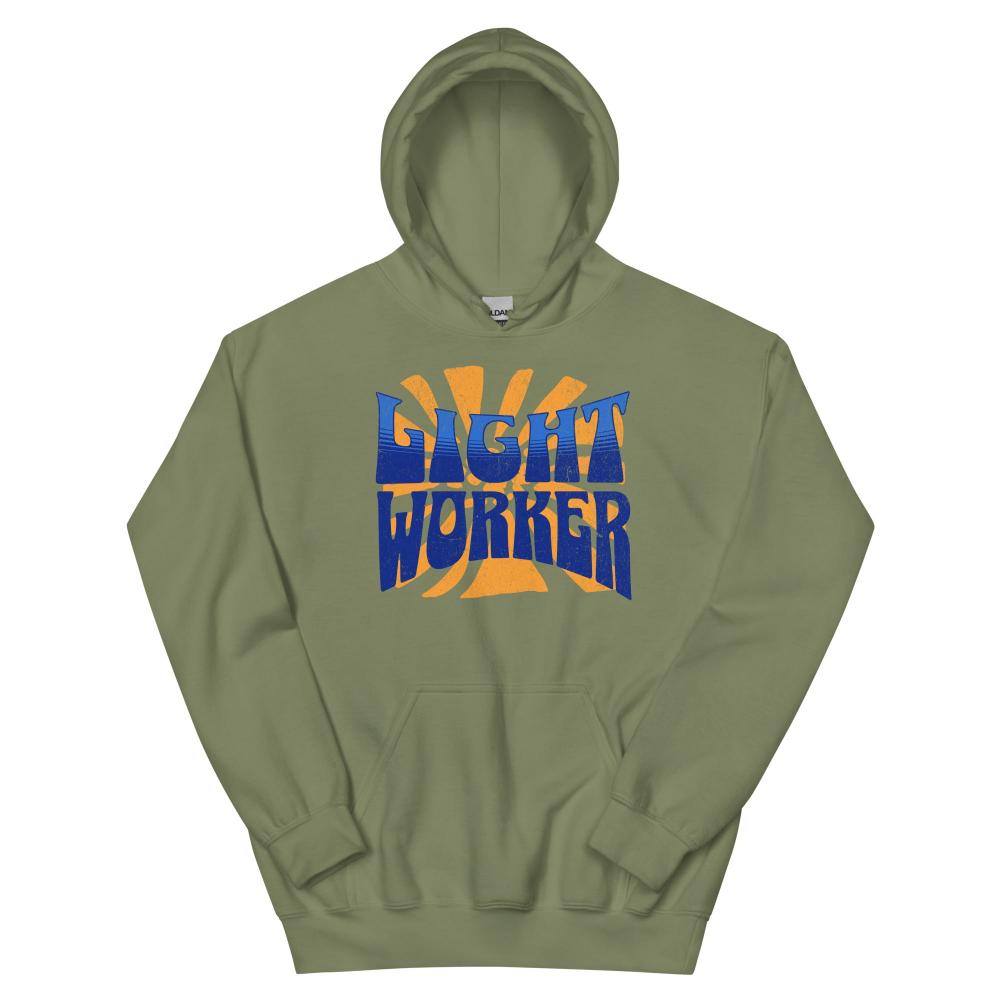 Light Worker Hoodie - Military Green Color - https://ascensionemporium.net