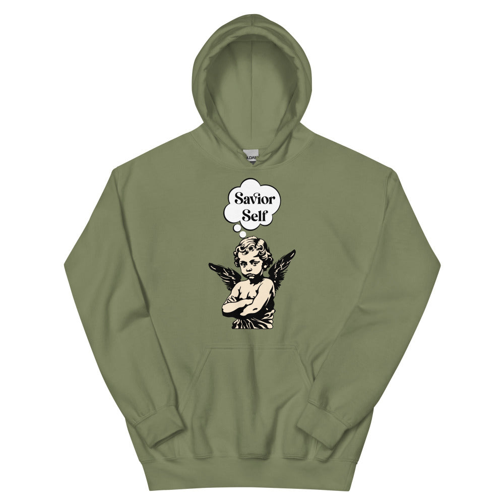 Savior Self Boy Angel Hoodie - Military Green Color - https://ascensionemporium.net
