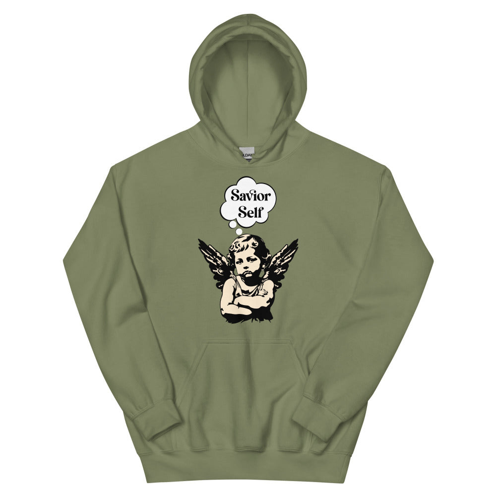 Savior Self Girl Angel Hoodie - Military Green Color - https://ascensionemporium.net