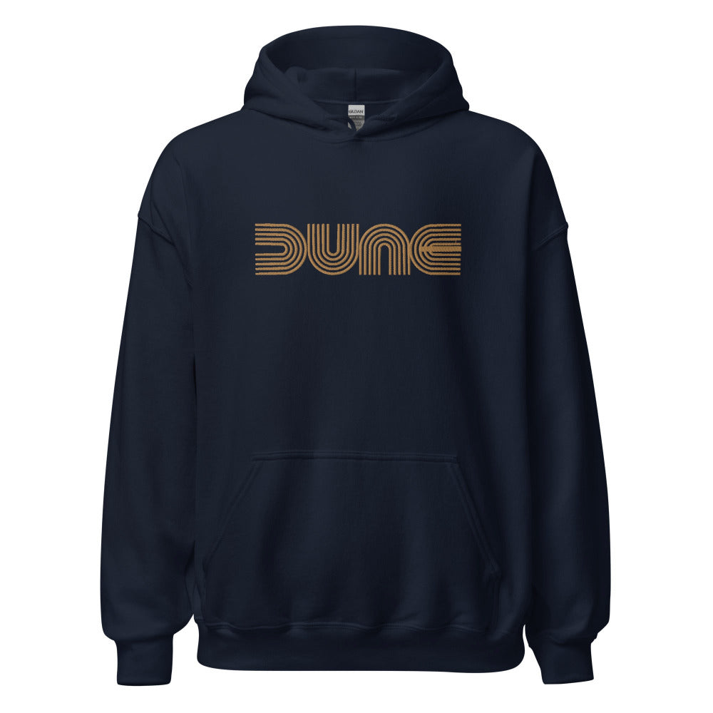 Dune Hoodie - Navy Color - Gold Embroidery - https://ascensionemporium.net