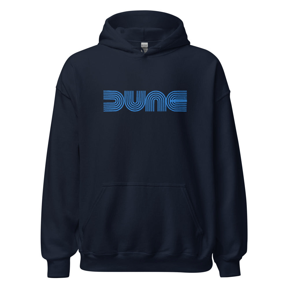 Dune Hoodie - Navy Color - Blue Embroidery - https://ascensionemporium.net