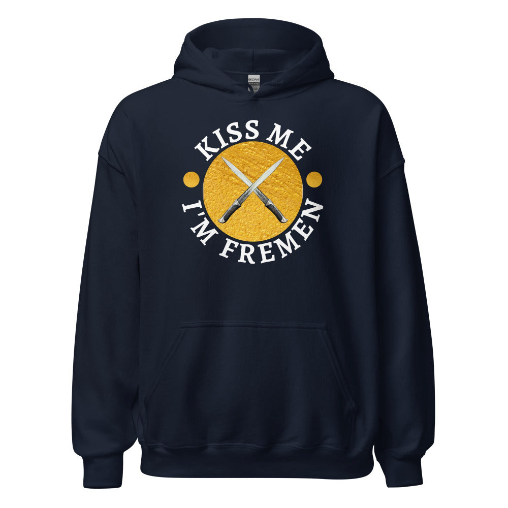 Kiss Me I'm Fremen Hoodie - Navy Color - https://ascensionemporium.net