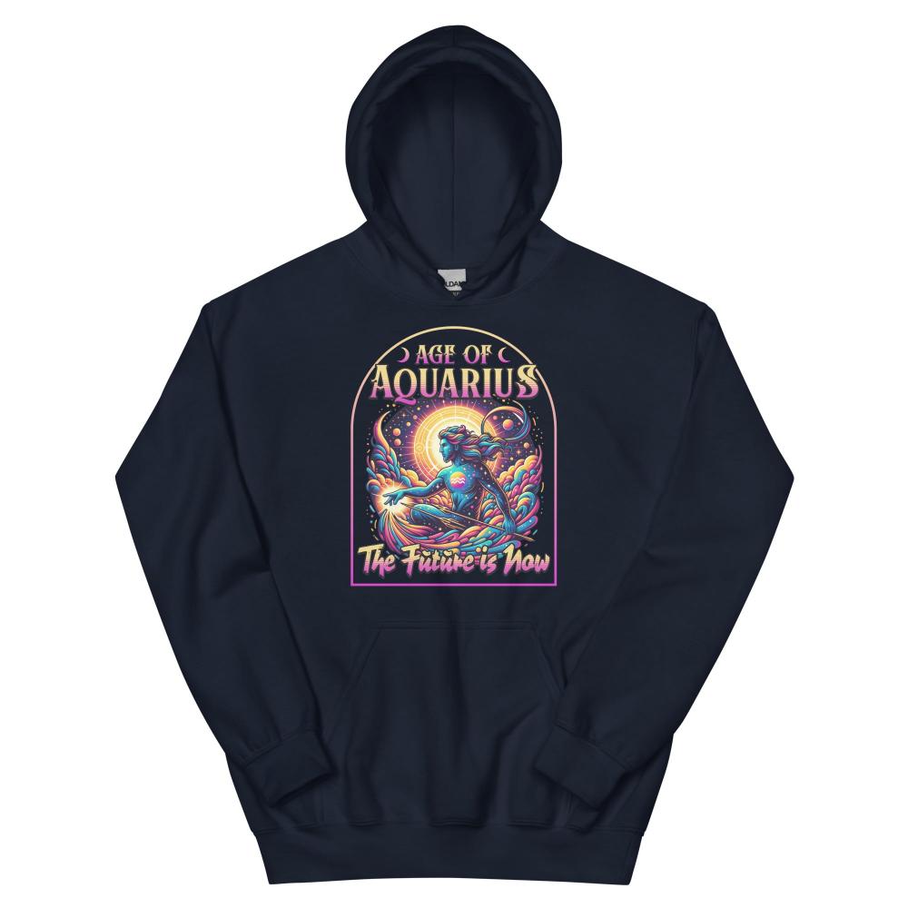Age of Aquarius Hoodie - Navy Color - https://ascensionemporium.net