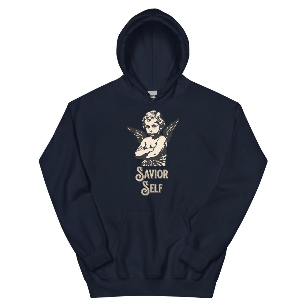 Savior Self Boy Angel Hoodie - Navy Color - https://ascensionemporium.net