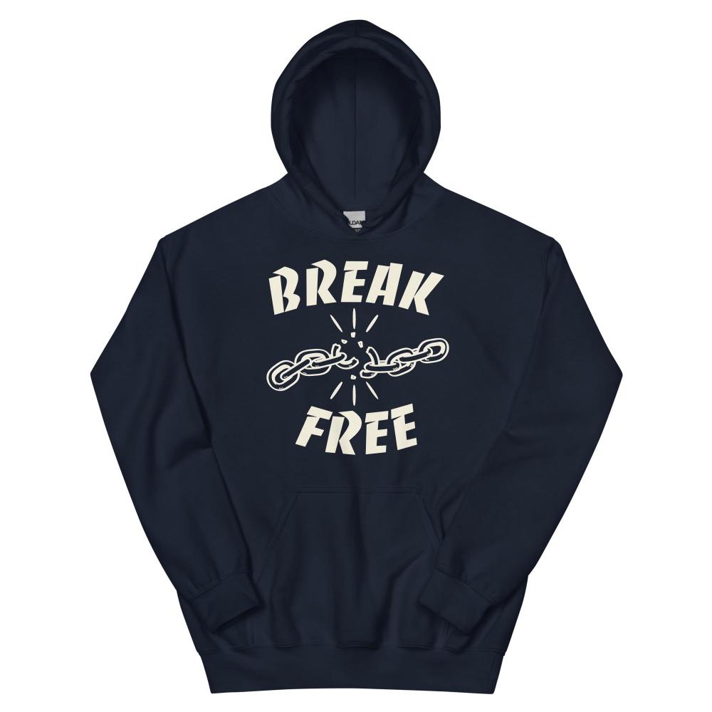 Break Free Hoodie - Navy Color - https://ascensionemporium.net