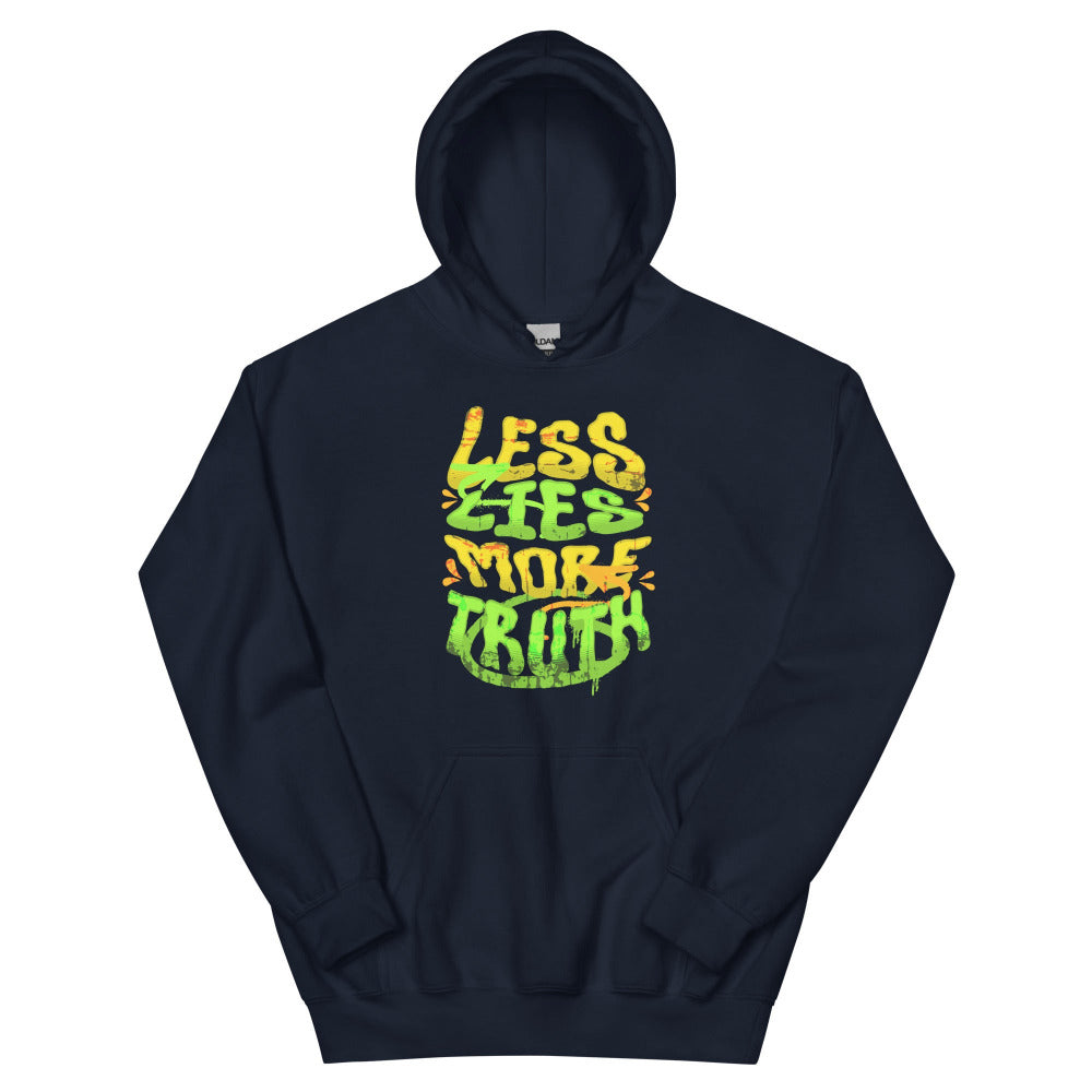 Less Lies More Truth Hoodie - Navy Color - https://ascensionemporium.net