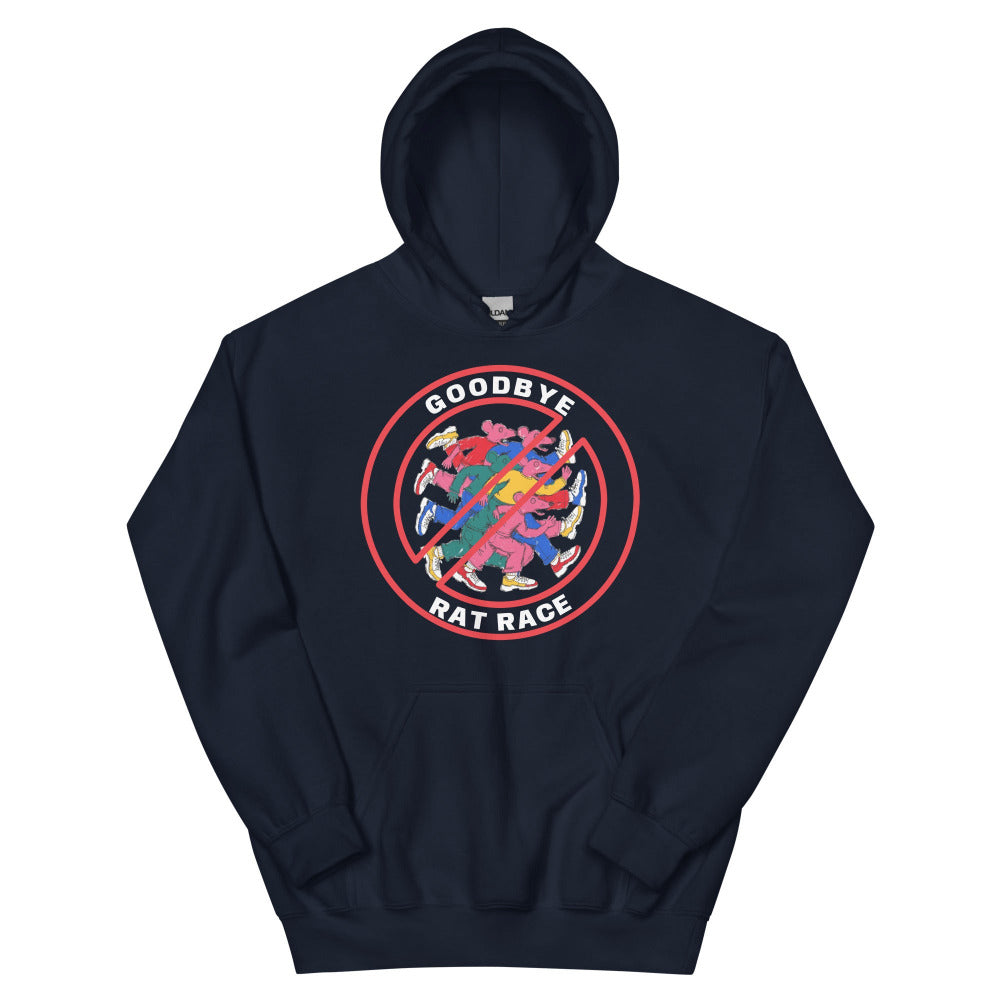 Goodbye Rat Race Hoodie - Navy Color - https://ascensionemporium.net