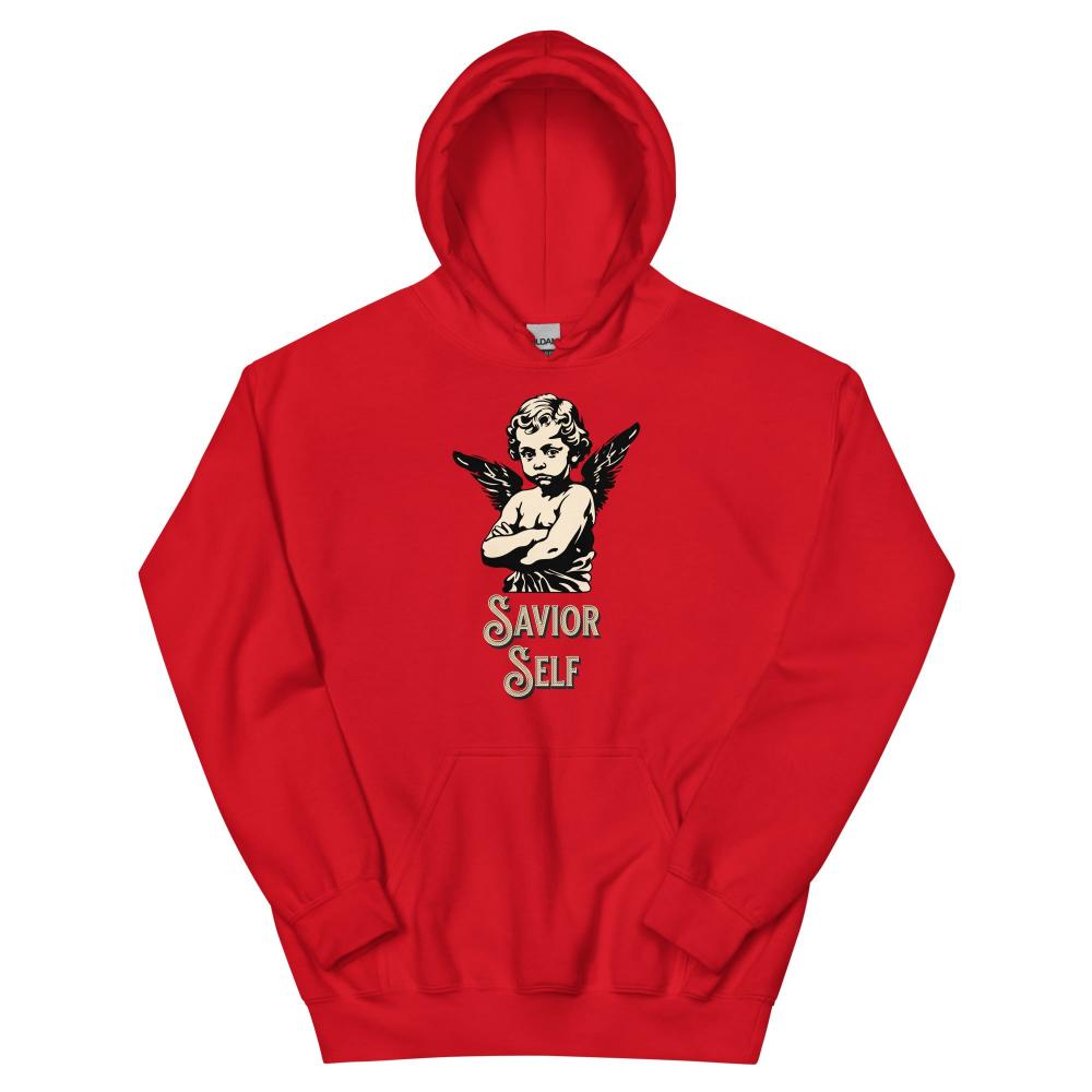 Savior Self Boy Angel Hoodie - Red Color - https://ascensionemporium.net