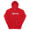 Aquarius Zodiac Embroidered Hoodie - Red Color - https://ascensionemporium.net