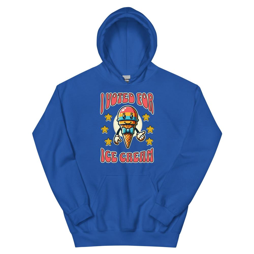 I Voted For Ice Cream Hoodie - Royal Color - https://ascensionemporium.net