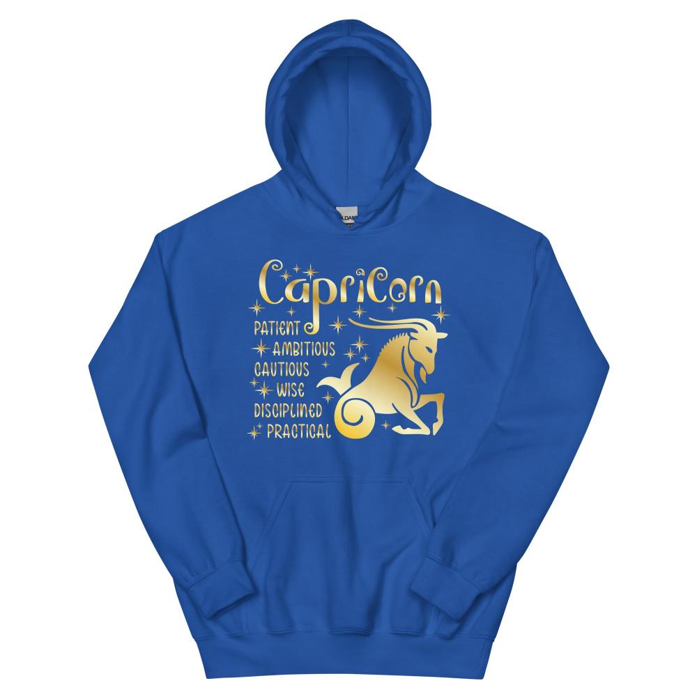 Capricorn Zodiac Positive Traits Hoodie - Royal Color - https://ascensionemporium.net